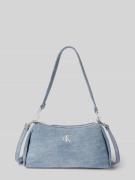 CK Calvin Klein Handtasche mit Label-Stitching in Jeansblau, Größe 1