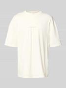 Pegador Oversized T-Shirt mit Label-Print Modell 'Colne' in Ecru, Größ...