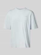 Pegador Oversized T-Shirt mit Label-Stitching in Hellblau, Größe L