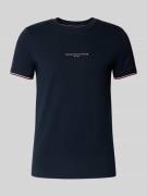 Tommy Hilfiger Slim Fit T-Shirt aus reiner Baumwolle in Marine, Größe ...