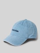 CK Calvin Klein Basecap in Denim-Optik in Metallic Blue, Größe 1