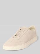 BOSS Low Top Sneakers aus Veloursleder in Beige, Größe 40