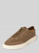 BOSS Low Top Sneakers aus Veloursleder in Cognac, Größe 44