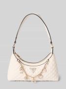 Guess Handtasche mit Steppnähten Modell 'EVERLEE' in Ecru, Größe 1