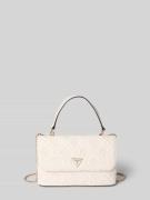 Guess Handtasche mit Label-Applikation Modell 'ADELASIA' in Ecru, Größ...