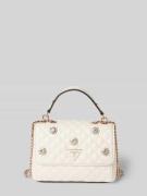 Guess Handtasche mit Steppnähten Modell 'EVERLEE' in Ecru, Größe 1