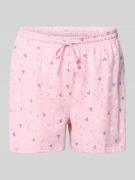 Jake*s Casual Relaxed Fit Pyjama-Shorts mit Tunnelzug in Rosa, Größe L