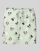 Jake*s Casual Relaxed Fit Pyjama-Shorts mit Tunnelzug in Mint, Größe L