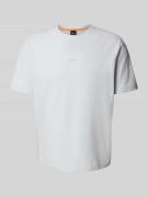 BOSS Orange Regular Fit T-Shirt aus Baumwoll-Mix in Hellgrau, Größe XX...