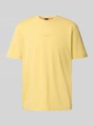 BOSS Orange Regular Fit T-Shirt aus Baumwoll-Mix in Gelb, Größe L
