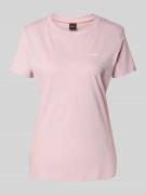 BOSS Orange Regular Fit T-Shirt aus reiner Baumwolle in Rosa, Größe XL