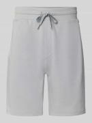 BOSS Regular Fit Sweatshorts aus Baumwoll-Mix in Hellgrau, Größe L