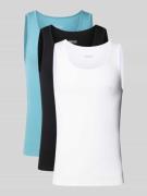 BOSS Regular Fit Tank Top aus reiner Baumwolle im 3er-Pack in Hellblau...