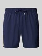 BOSS Badeshorts mit Mesh-Einsatz in Dunkelblau, Größe M