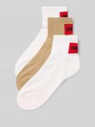 HUGO Socken im 3er-Pack mit Logo-Details in Beige, Größe 39-42