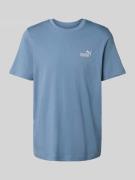 PUMA PERFORMANCE T-Shirt mit Label-Stitching in Hellblau, Größe L