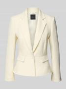 Marc Cain Slim Fit Blazer mit Reverskragen und Pattentaschen in Offwhi...
