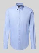 BOSS Regular Fit Businesshemd aus Baumwoll-Mix in Hellblau, Größe 44