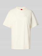 HUGO Relaxed Fit T-Shirt mit Label-Stitching und Rundhalsausschnitt in...