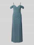 Mascara Abendkleid mit Beinschlitz in Oliv, Größe 32