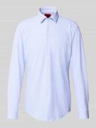 HUGO Slim Fit Business-Hemd mit Knopfleiste Modell 'Kenno' in Hellblau...