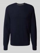 BOSS Regular Fit Strickpullover aus reiner Baumwolle in Marine, Größe ...