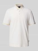 BOSS Regular Fit Poloshirt aus reiner Baumwolle in Offwhite, Größe L