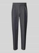 BOSS Tapered Fit Anzughose aus Baumwoll-Mix Modell 'PERIN' in Marine, ...