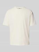 Drykorn T-Shirt mit geripptem Rundhalsausschnitt Modell 'GILBERD' in O...