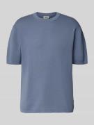 Drykorn Strickshirt mit Strukturmuster Modell 'Derico' in Blau, Größe ...