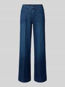 MAC Wide Leg Jeans im 5-Pocket-Design Modell 'PURE GALLON' in Dunkelbl...