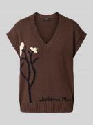 Weekend Max Mara Pullunder aus Baumwoll-Mix Modell 'CRUSCA' in Dunkelb...