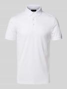 Emporio Armani Regular Fit Poloshirt mit Label-Print in Weiss, Größe X...
