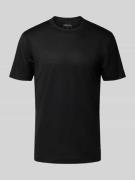 Emporio Armani T-Shirt mit geripptem Rundhalsausschnitt in Black, Größ...