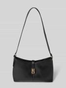 Seidenfelt Handtasche mit Klickverschluss Modell 'LILLA' in Black, Grö...