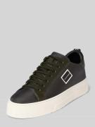 Antony Morato Ledersneaker mit Label-Applikation in Anthrazit, Größe 4...