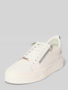 Antony Morato Ledersneaker mit Reißverschluss in Weiss, Größe 40