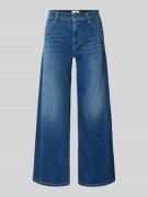 Cambio Cropped Jeans mit weitem Bein in Blau, Größe 36