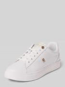Tommy Hilfiger Low Top Sneaker aus echtem Leder in Weiss, Größe 37