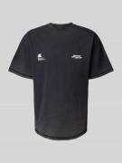 ANOTHER COTTON LAB T-Shirt mit Label-Print Modell 'Signature' in Black...