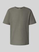 Only & Sons Regular Fit T-Shirt aus Baumwoll-Mix in Hellgrau, Größe L