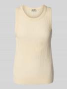 Drykorn Tanktop in Ripp-Optik Modell 'OLINA' in Ecru, Größe L
