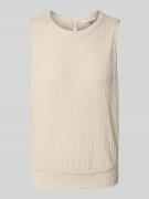 OPUS Top mit Rundhalsausschnitt Modell 'Ikini' in Beige, Größe 42