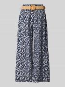 ZABAIONE Wide Leg Stoffhose mit Gürtel Modell 'Mi44laa' in Marine, Grö...