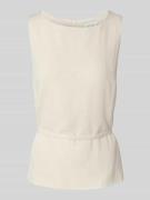 Neo Noir Blusentop aus Viskose-Leinen-Mix Modell 'Nassa' in Beige, Grö...