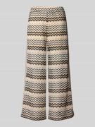 comma Culotte mit elastischem Bund in Beige, Größe 34