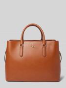 Lauren Ralph Lauren Lederhandtasche mit Label-Applikation Modell 'MARC...