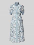 Forever New Tailliertes Abendkleid aus Lyocell-Mix mit Leinen-Anteil M...