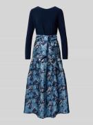 Adrianna Papell Abendkleid im 2-in-1-Look mit Bindegürtel in Black, Gr...