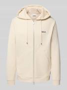 Balr. Sweatjacke mit Kapuze in Offwhite, Größe M